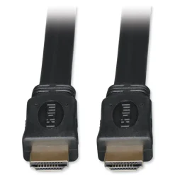 Tripp Lite 6 ft. Ultra HD 4K Digital Video with Audio (M/M) High Speed HDMI Flat Cable - Black