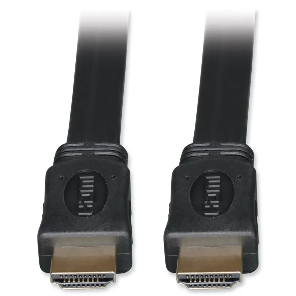 Tripp Lite 6 ft. Ultra HD 4K Digital Video with Audio (M/M) High Speed HDMI Flat Cable - Black