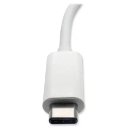 Tripp Lite 3 in. USB-A/USB-C PD Charging/Gigabit Ethernet USB 3.1 Gen 1 USB-C to HDMI Adapter - White