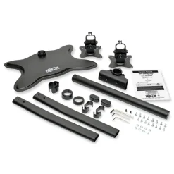 Tripp Lite 31.69 in. x 10 in. x 18.11 in. Dual Desktop Monitor Stand for 13 in. to 27 in. Monitors - Black