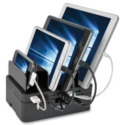 Tripp Lite 4.9 in. x 2.6 in. x 6.6 in. 7 Devices USB Charging Station with Quick Charge - Black