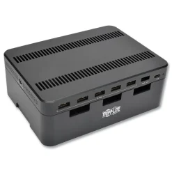 Tripp Lite 4.9 in. x 2.6 in. x 6.6 in. 7 Devices USB Charging Station with Quick Charge - Black