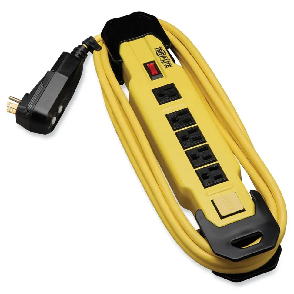Tripp Lite 6 Outlets 9 ft. Cord Power It! Safety Power Strip with GFCI Plug - Yellow/Black