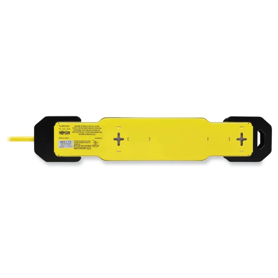 Tripp Lite 6 Outlets 9 ft. Cord Power It! Safety Power Strip with GFCI Plug - Yellow/Black