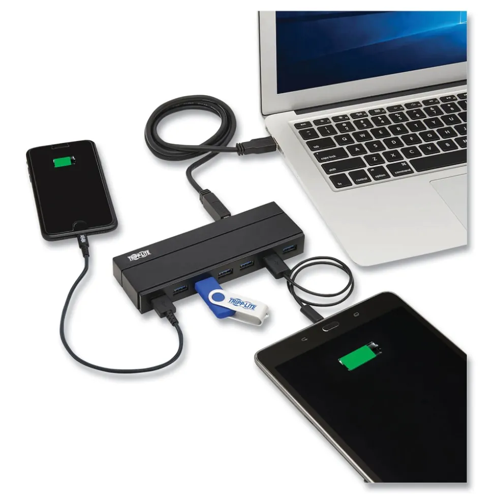 Tripp Lite 7 Ports Charging Hub 3.0 - Black