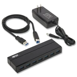 Tripp Lite 7 Ports Charging Hub 3.0 - Black