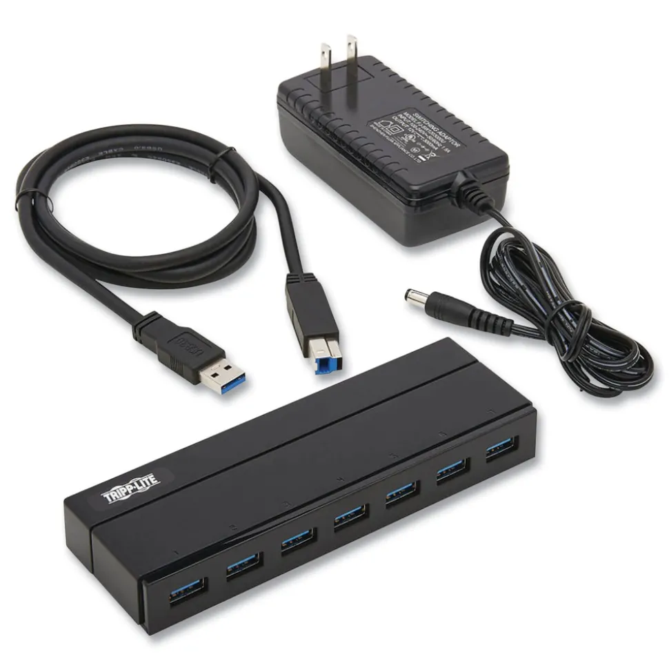 Tripp Lite 7 Ports Charging Hub 3.0 - Black
