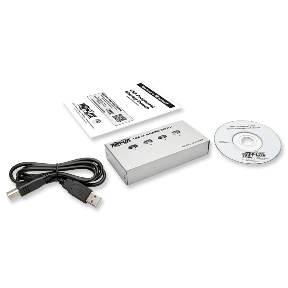 Tripp Lite 4 Ports USB 2.0 Printer/Peripheral Sharing Switch