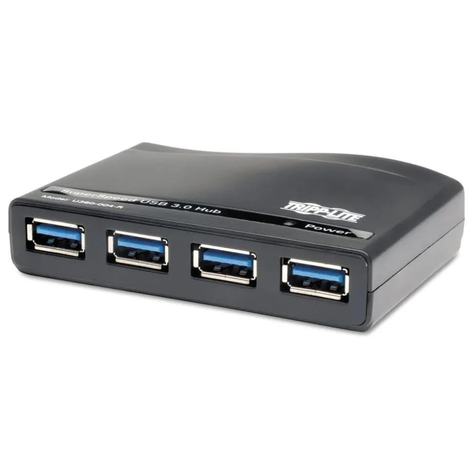 Tripp Lite 4 Ports USB 3.0 SuperSpeed Hub - Black
