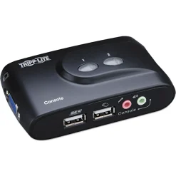 Tripp Lite Compact USB KVM Switch with Audio and Cable