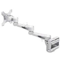 Tripp Lite Dual-Extension Monitor Mount for Slat Wall System for 32-in TVs 4.9w x 4.7d x 20.5h Silver Supports 22 lb