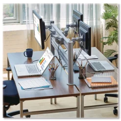 Tripp Lite Dual-Extension Monitor Mount for Slat Wall System for 32-in TVs 4.9w x 4.7d x 20.5h Silver Supports 22 lb