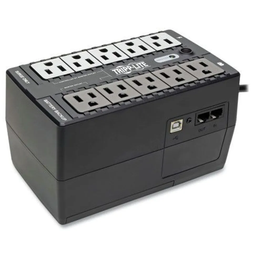 Tripp Lite ECO Series 550 VA 316 J Energy-Saving Standby UPS, 10 Outlets