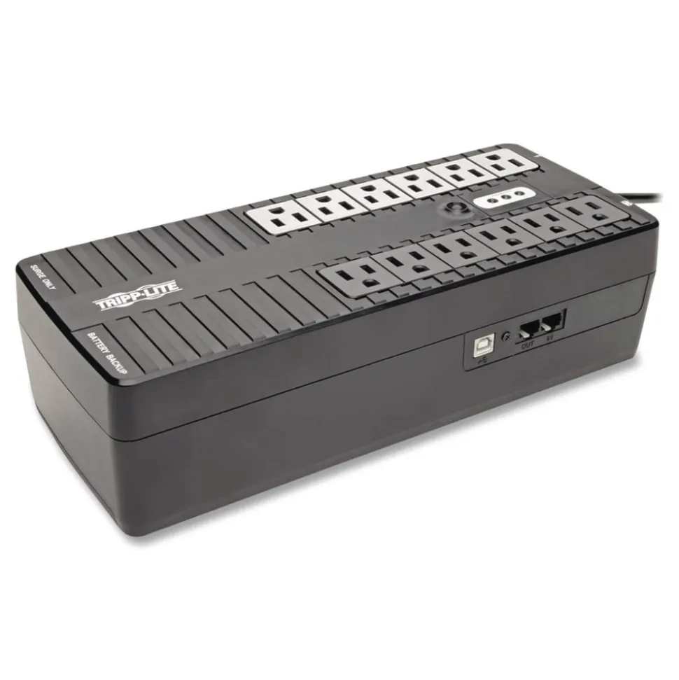 Tripp Lite Internet Office 750 VA 420 J Ultra-Compact 12-Outlet Desktop Standby UPS