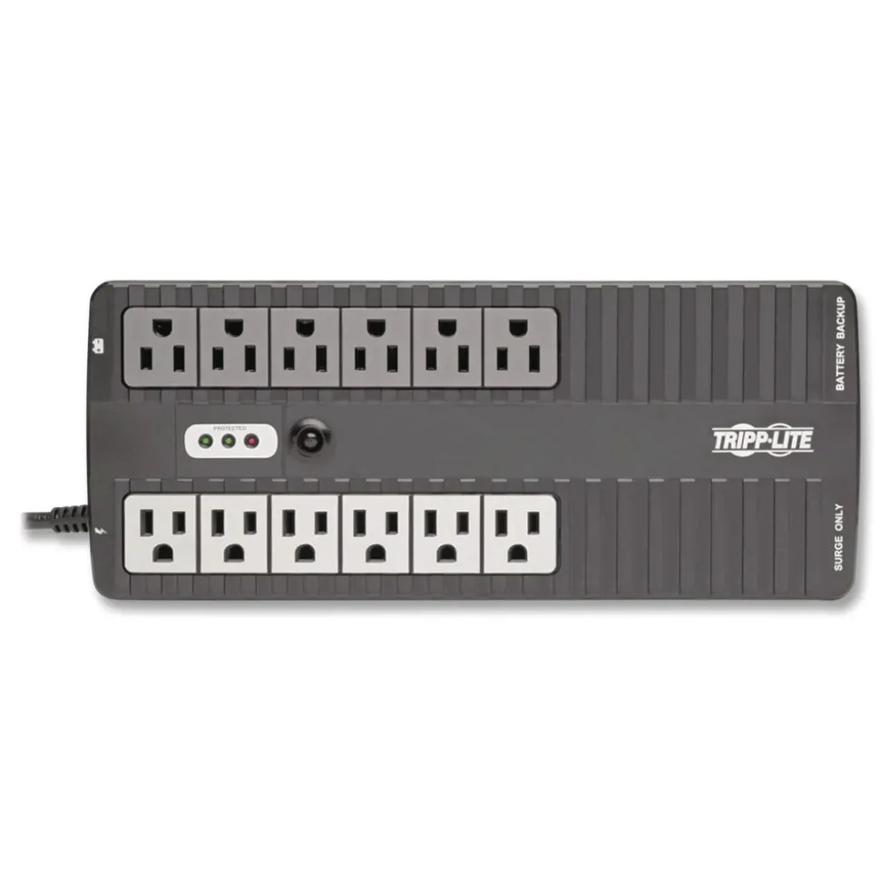 Tripp Lite Internet Office 750 VA 420 J Ultra-Compact 12-Outlet Desktop Standby UPS