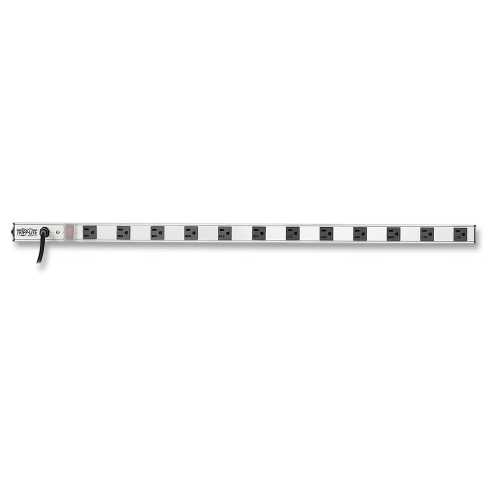Tripp Lite 12-Outlet Vertical Power Strip with 15 ft. Cord - Silver