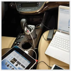 Tripp Lite PowerVerter 200 W Ultra-Compact Car Inverter with Two AC Outlets/Two USB Ports