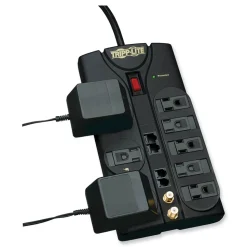Tripp Lite Protect It! 10 ft. Cord 8 AC Outlets 3,240 J Surge Protector - Black