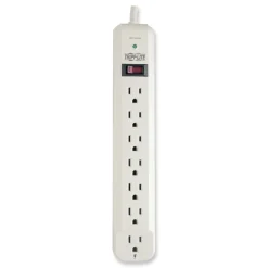 Tripp Lite Protect It! 1,080 Joules 25 ft. Cord 7 AC Outlets Surge Protector - Light Gray