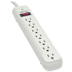 Tripp Lite Protect It! 1,080 Joules 25 ft. Cord 7 AC Outlets Surge Protector - Light Gray