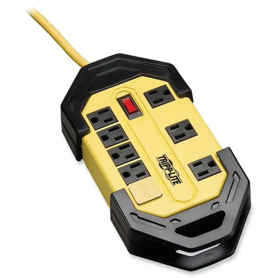 Tripp Lite Protect It! 8-Outlet Safety Power Strip with GFCI Plug and 12 ft. Cord - Yellow/Black