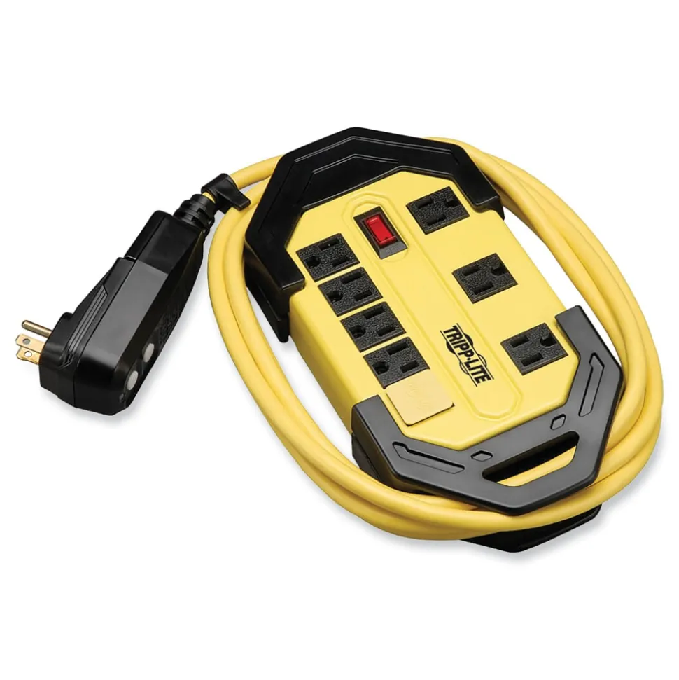 Tripp Lite Protect It! 8-Outlet Safety Power Strip with GFCI Plug and 12 ft. Cord - Yellow/Black