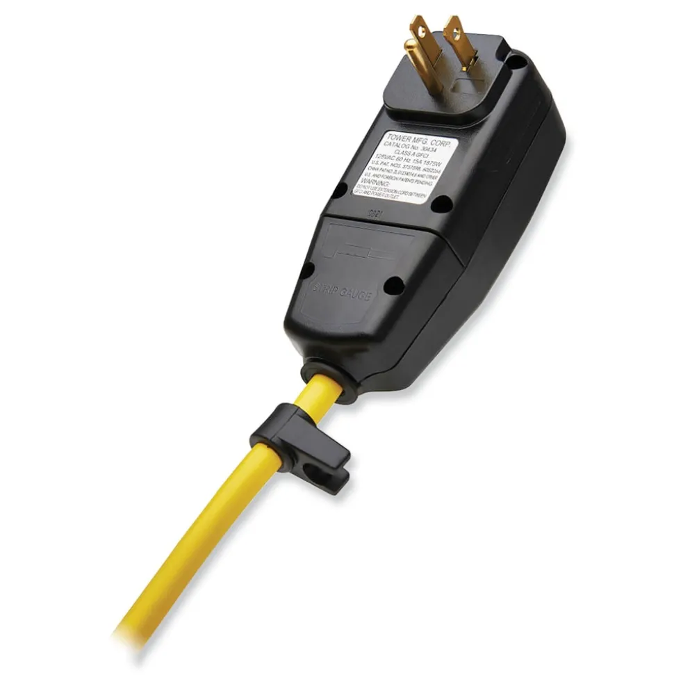 Tripp Lite Protect It! 8-Outlet Safety Power Strip with GFCI Plug and 12 ft. Cord - Yellow/Black