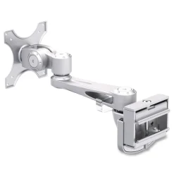 Tripp Lite Single-Extension Monitor Mount for Slat Wall System for 32-in TVs 4.9w x 4.7d x 14.2h Silver Supports 22 lb