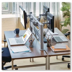 Tripp Lite Single-Extension Monitor Mount for Slat Wall System for 32-in TVs 4.9w x 4.7d x 14.2h Silver Supports 22 lb