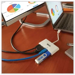 Tripp Lite USB-C 4K HDMI USB-A PD Charging 4K Dock with Charging and Ethernet - White