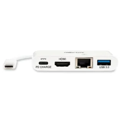 Tripp Lite USB-C 4K HDMI USB-A PD Charging 4K Dock with Charging and Ethernet - White