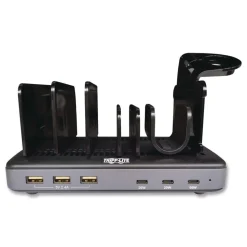 Tripp Lite 120W Multi-Device Charging Station with Storage 6 Devices 7.3 x 4.45 x 1.33