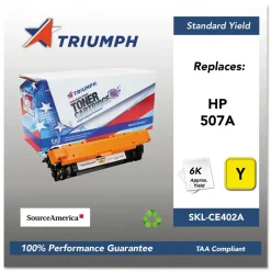 Triumph Remanufactured CE402A (507A) 6,000 Page-Yield Toner - Yellow