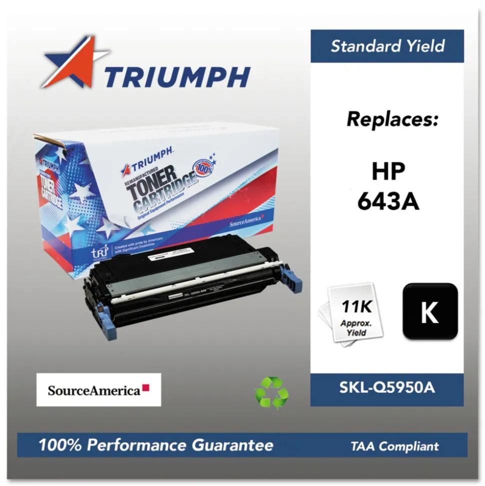 Triumph Remanufactured Q5950A (643A) 11,000 Page-Yield Toner - Black