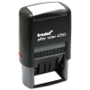 Trodat 1.63 in. x 1 in. Printy Economy 5-in-1 Self-Inking Date Stamp - Blue/Red