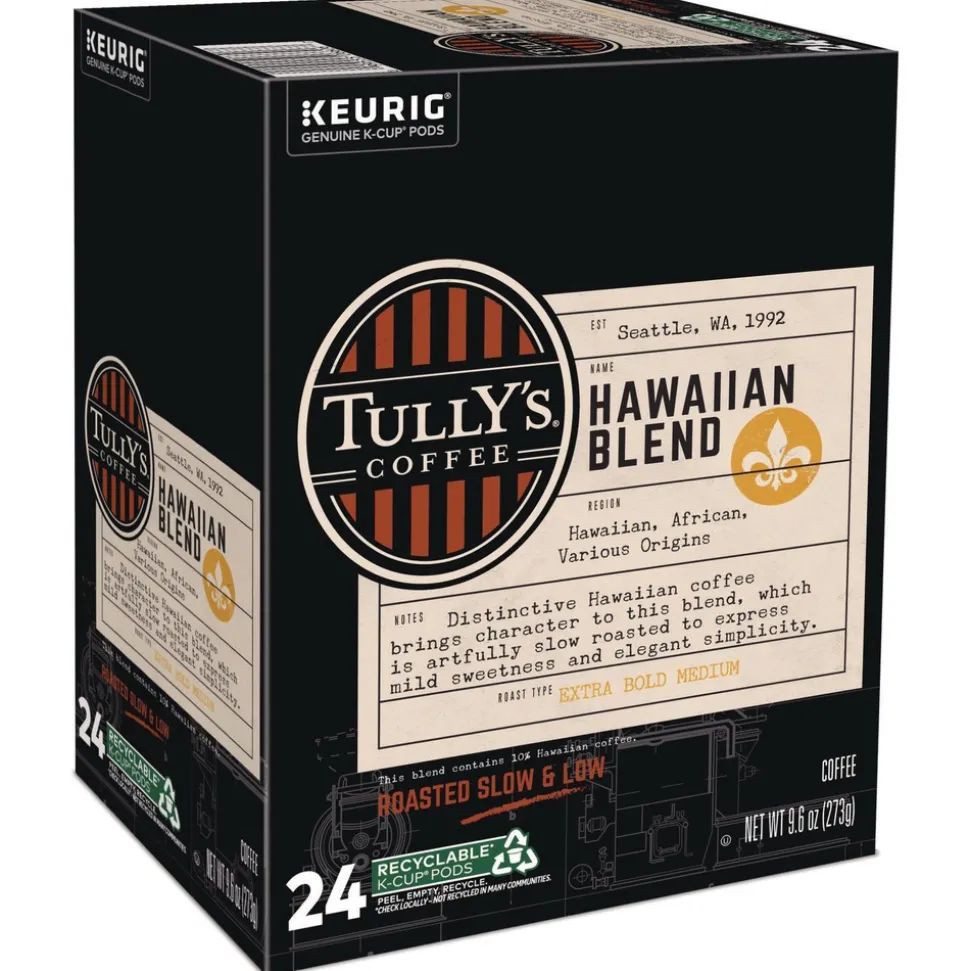 Tully's Coffee 5000373793 Coffee K-Cups - Hawaiian Blend (96/Carton)