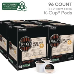 Tully's Coffee 5000373793 Coffee K-Cups - Hawaiian Blend (96/Carton)