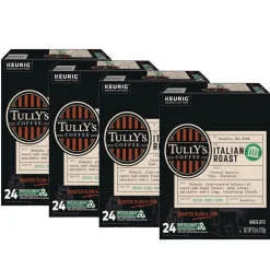 Tully's Coffee 5000330029 Coffee K-Cups - Italian Roast (96/Carton)