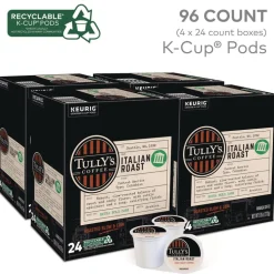Tully's Coffee 5000330029 Coffee K-Cups - Italian Roast (96/Carton)