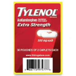Tylenol 500 milligrams Extra Strength Caplets Refill Acetaminophen (30/Box)