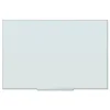 U Brands 35 in. x 23 in. Floating Glass Ghost Grid Dry Erase Board - White