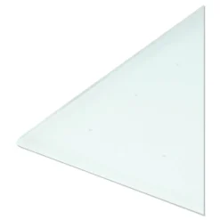 U Brands 35 in. x 23 in. Floating Glass Ghost Grid Dry Erase Board - White