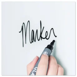 U Brands 35 in. x 35 in. Magnetic Glass Dry Erase Board Value Pack - Frosted White