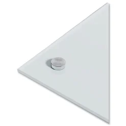 U Brands 35 in. x 23 in. Magnetic Glass Dry Erase Board Value Pack - Frosted White