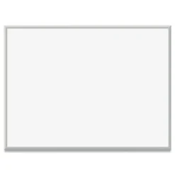 U Brands 48 in. x 36 in. Magnetic Dry Erase Board - White Surface/Satin Aluminum Frame
