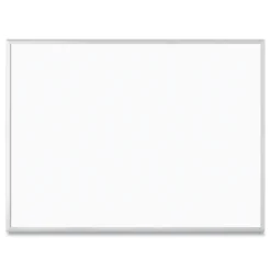 U Brands 48 in. x 36 in. Magnetic Dry Erase Board - White Surface/Satin Aluminum Frame