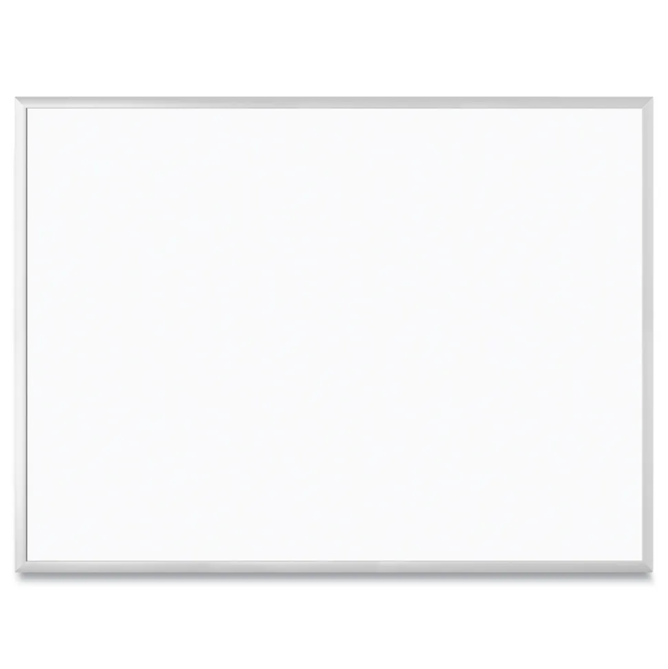 U Brands 48 in. x 36 in. Magnetic Dry Erase Board - White Surface/Satin Aluminum Frame