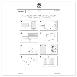 U Brands 23 in. x 17 in. 4N1 Magnetic Dry Erase Combo Board - Tan/White Surface, Silver Aluminum Frame