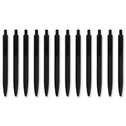 U Brands 0.7 mm HB (#2) Cambria Soft Touch Mechanical Pencil - Black Lead, Black Barrel (12/Pack)