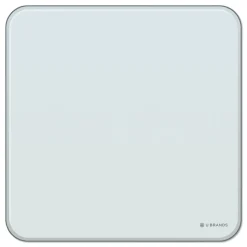 U Brands 12 x 12 Cubicle Glass Dry Erase Board - White Surface